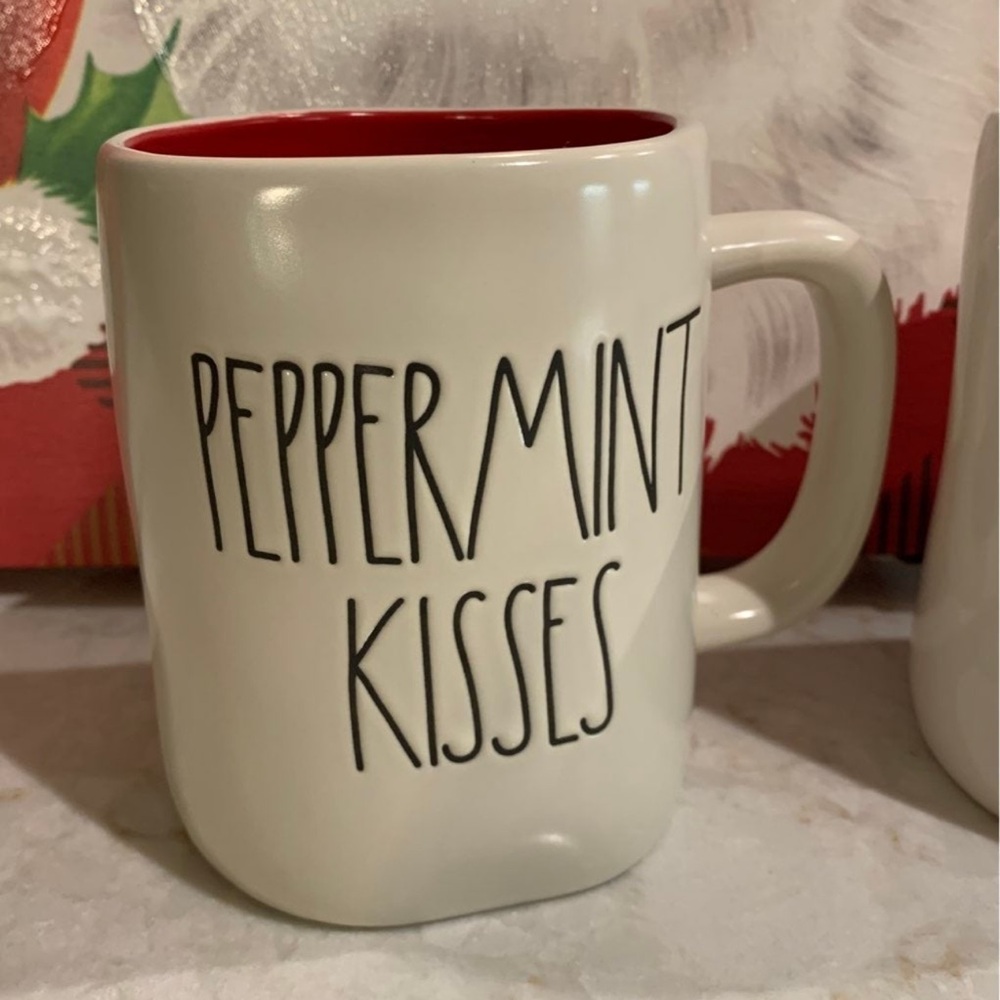 Rae Dunn Peppermint Kisses Mug